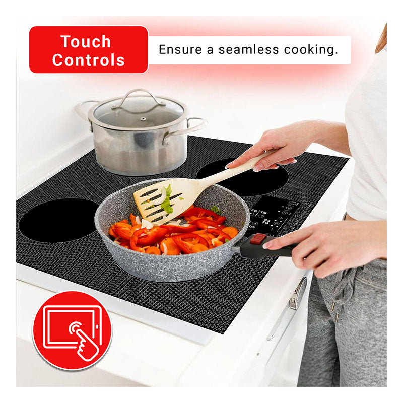 Table de cuisson à induction encastrable Equator de 24 pouces, 4 foyers, fonction Power Boost, maintien au chaud, 240V, 7400W