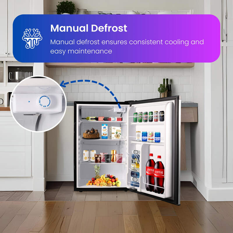 Conserv 20in STAINLESS Compact Refrigerator 4.5cF Reversible Door 110V