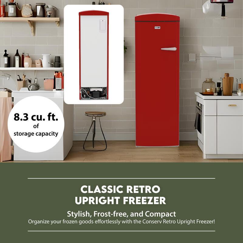 Congélateur vertical classique rétro Conserv 8,3 pi³ sans givre 24 po