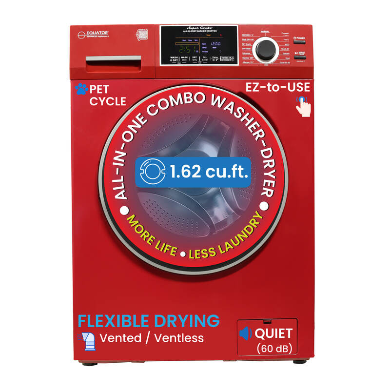 Original All-In-One 4600 Washer Dryer VENTLESS/VENTED PET Cycle 1.62cf/15lbs 110V