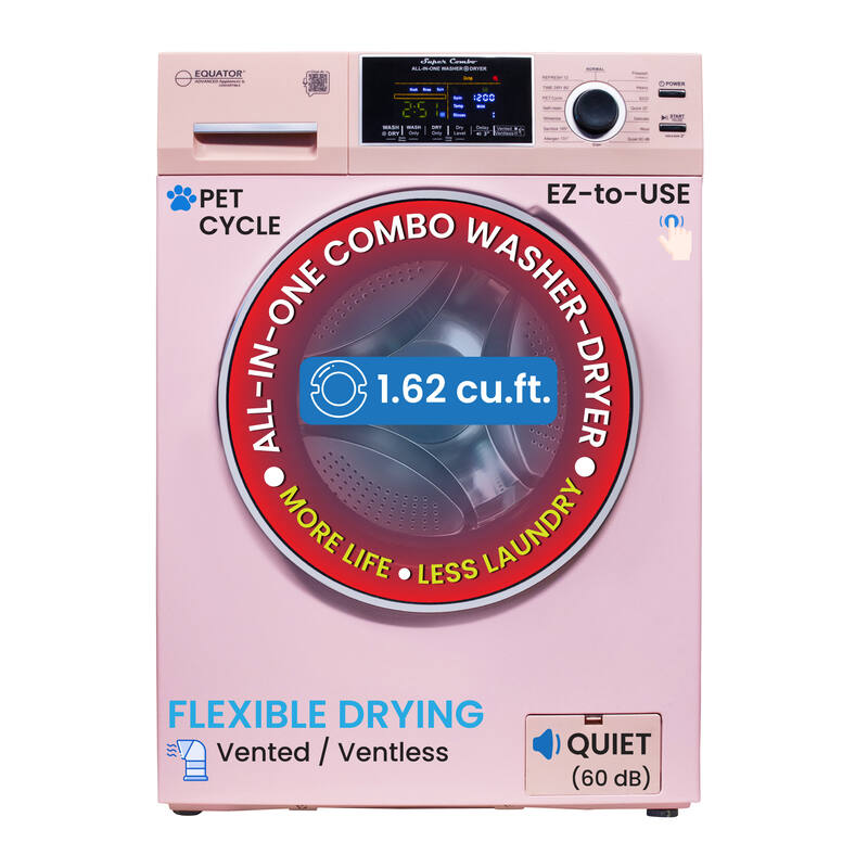 Original All-In-One 4600 Washer Dryer VENTLESS/VENTED PET Cycle 1.62cf/15lbs 110V