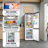 Bottom Mount Refrigerator-Freezer FACTORY INSTALLED ICE MAKER Frost Free Reversible 110V - EStar