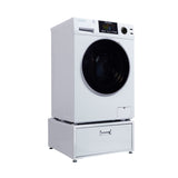 Lavadora secadora todo en uno CONVERTIBLE PET Ciclo de higienización 1.62 pies cúbicos/15 libras 1400 RPM + Pedestal