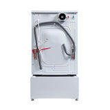 Lavadora secadora todo en uno CONVERTIBLE PET Ciclo de higienización 1.62 pies cúbicos/15 libras 1400 RPM + Pedestal