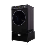 Lavadora secadora todo en uno CONVERTIBLE PET Ciclo de higienización 1.62 pies cúbicos/15 libras 1400 RPM + Pedestal