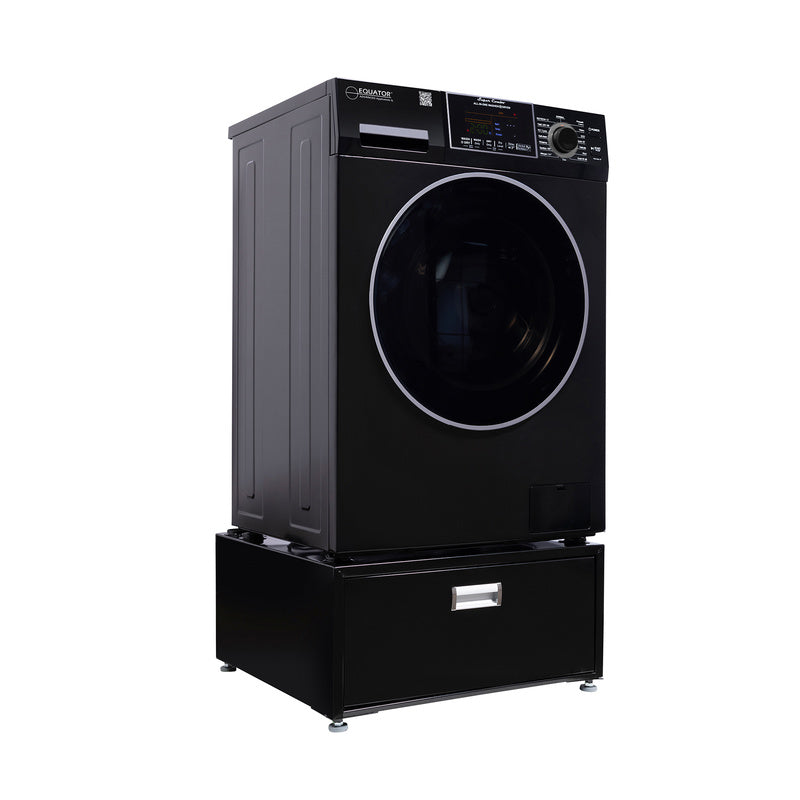 Lavadora secadora todo en uno CONVERTIBLE PET Ciclo de higienización 1.62 pies cúbicos/15 libras 1400 RPM + Pedestal
