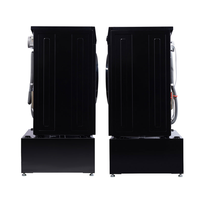 Lavadora secadora todo en uno CONVERTIBLE PET Ciclo de higienización 1.62 pies cúbicos/15 libras 1400 RPM + Pedestal