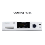 Lavadora secadora todo en uno sin ventilación, TOTALMENTE INTEGRABLE, espacio cero, 1.62 pies cúbicos/15 libras, 110V, 1400 RPM + pedestal