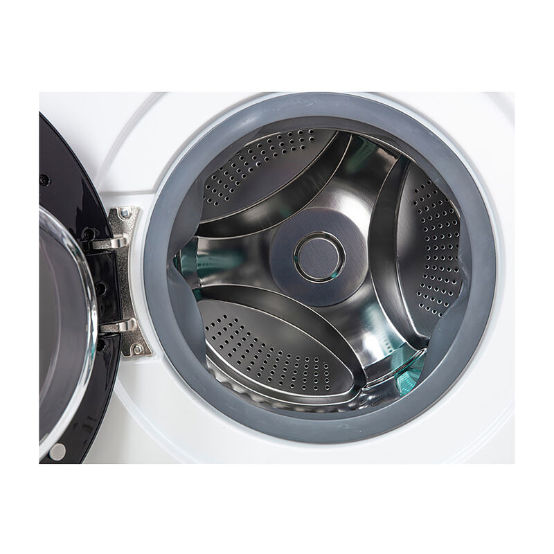 Lavadora secadora todo en uno sin ventilación, TOTALMENTE INTEGRABLE, espacio cero, 1.62 pies cúbicos/15 libras, 110V, 1400 RPM + pedestal