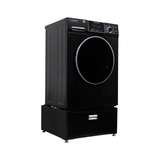 Lavadora secadora todo en uno sin ventilación, TOTALMENTE INTEGRABLE, espacio cero, 1.62 pies cúbicos/15 libras, 110V, 1400 RPM + pedestal