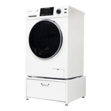 Lavadora-secadora todo en uno con SECADO POR VENTILACIÓN 30% MÁS RÁPIDO que el de condensación, 15 lb, 110 V + pedestal