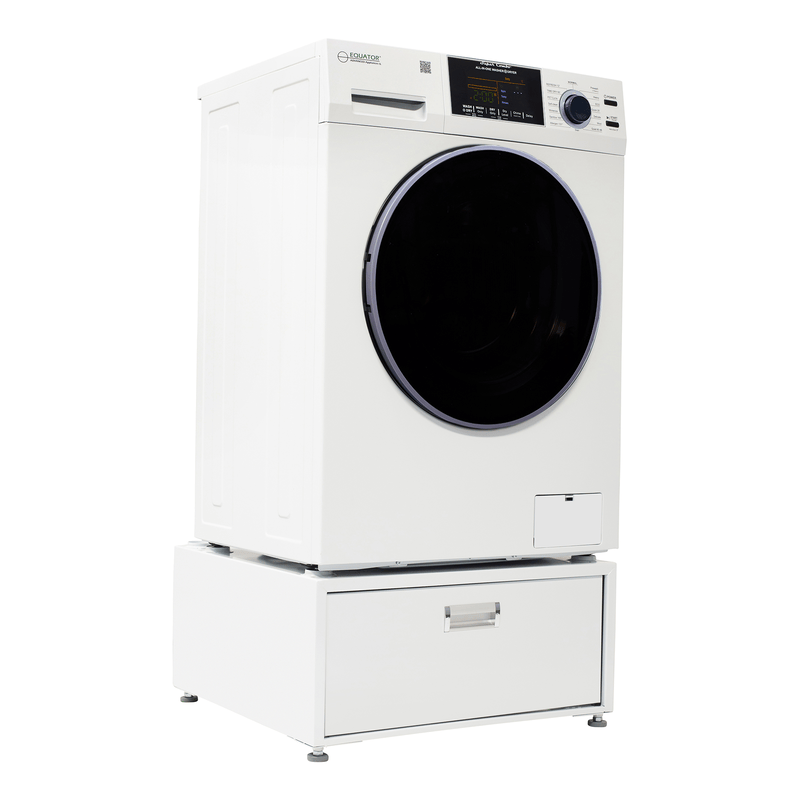 Lavadora-secadora todo en uno con SECADO POR VENTILACIÓN 30% MÁS RÁPIDO que el de condensación, 15 lb, 110 V + pedestal