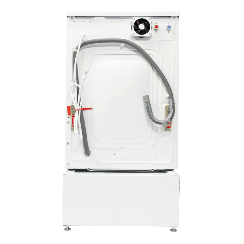 Lavadora-secadora todo en uno con SECADO POR VENTILACIÓN 30% MÁS RÁPIDO que el de condensación, 15 lb, 110 V + pedestal