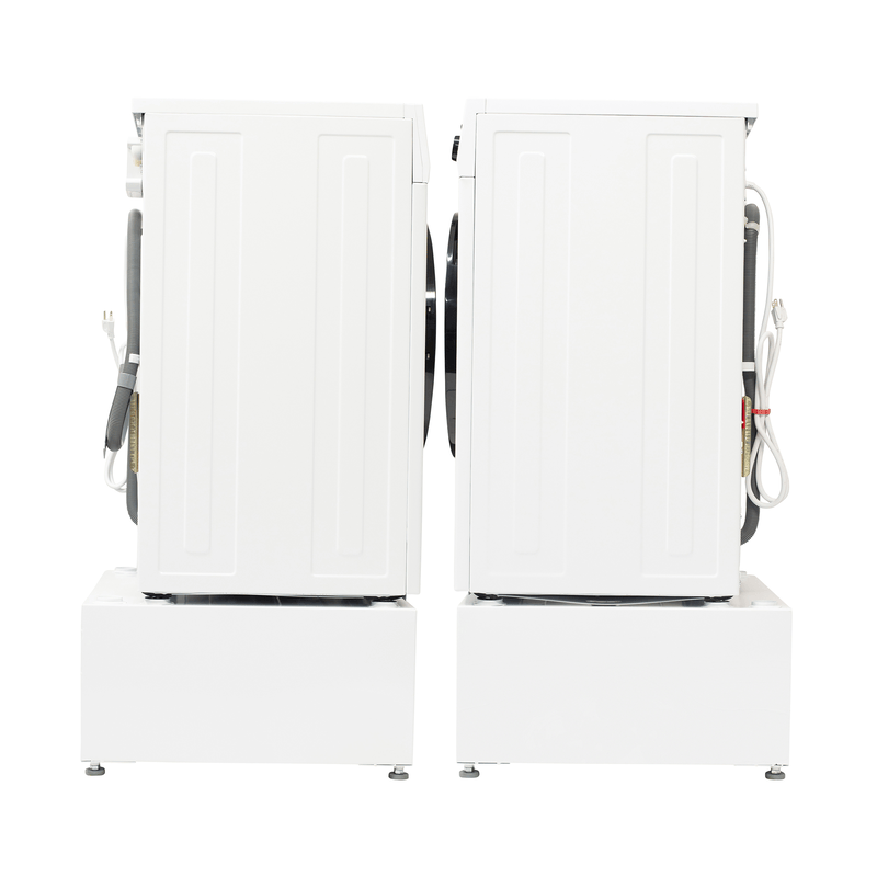 Lavadora-secadora todo en uno con SECADO POR VENTILACIÓN 30% MÁS RÁPIDO que el de condensación, 15 lb, 110 V + pedestal