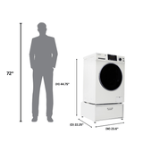 Lavadora-secadora todo en uno con SECADO POR VENTILACIÓN 30% MÁS RÁPIDO que el de condensación, 15 lb, 110 V + pedestal