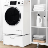 Lavadora-secadora todo en uno con SECADO POR VENTILACIÓN 30% MÁS RÁPIDO que el de condensación, 15 lb, 110 V + pedestal