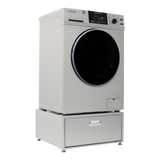 Lavadora-secadora todo en uno con SECADO POR VENTILACIÓN 30% MÁS RÁPIDO que el de condensación, 15 lb, 110 V + pedestal