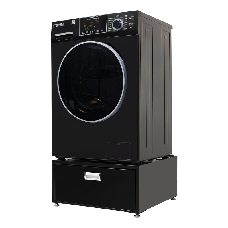 Lavadora-secadora todo en uno con SECADO POR VENTILACIÓN 30% MÁS RÁPIDO que el de condensación, 15 lb, 110 V + pedestal