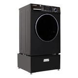 Lavadora-secadora todo en uno con SECADO POR VENTILACIÓN 30% MÁS RÁPIDO que el de condensación, 15 lb, 110 V + pedestal