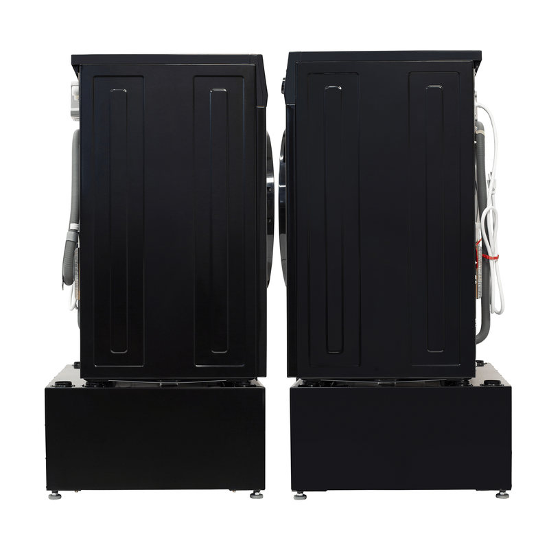 Lavadora-secadora todo en uno con SECADO POR VENTILACIÓN 30% MÁS RÁPIDO que el de condensación, 15 lb, 110 V + pedestal