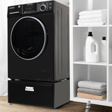 Lavadora-secadora todo en uno con SECADO POR VENTILACIÓN 30% MÁS RÁPIDO que el de condensación, 15 lb, 110 V + pedestal