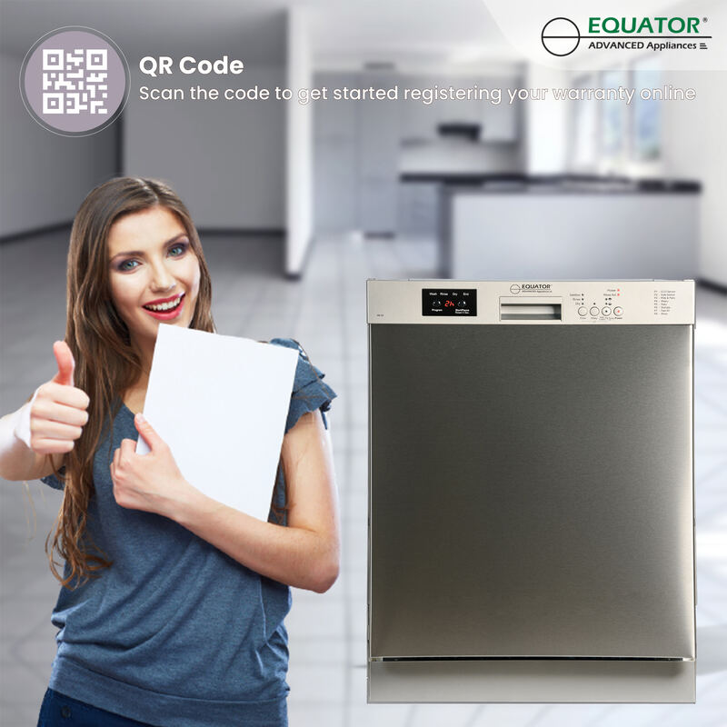 24 in 82 Series Dishwasher 14 place+Wine Rack 3.4g QUIET 51 dB 110V EStar