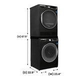 Lavadora Conserv Luxe de 2.2 pies cúbicos 110V + Secadora de condensación de 4 pies cúbicos 220V, garantía de 2 años
