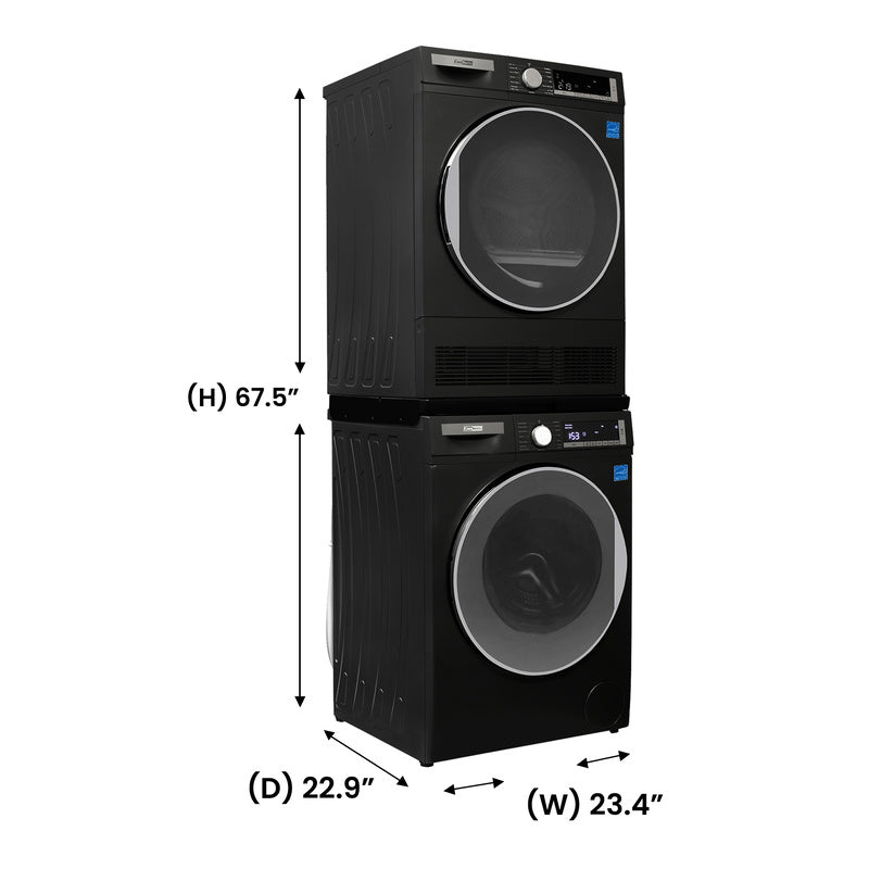 Lavadora Conserv Luxe de 2.2 pies cúbicos 110V + Secadora de condensación de 4 pies cúbicos 220V, garantía de 2 años