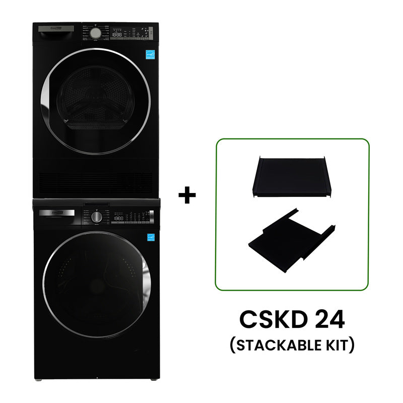 Lavadora Conserv Luxe de 2.2 pies cúbicos 110V + Secadora de condensación de 4 pies cúbicos 220V, garantía de 2 años