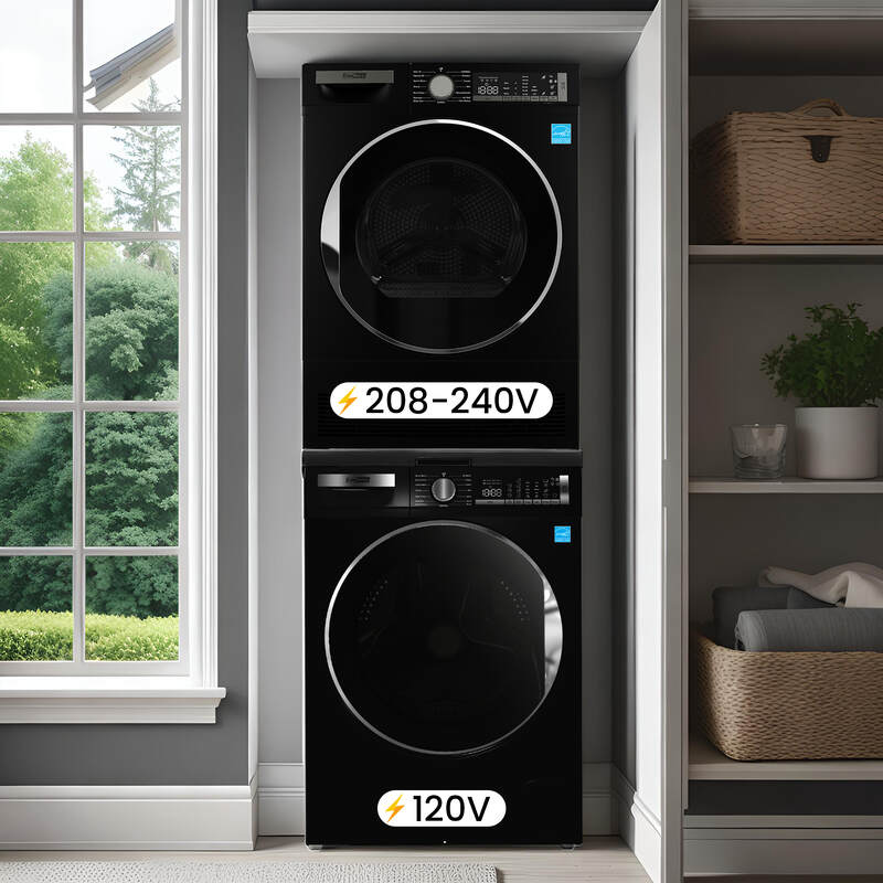 Lavadora Conserv Luxe de 2.2 pies cúbicos 110V + Secadora de condensación de 4 pies cúbicos 220V, garantía de 2 años