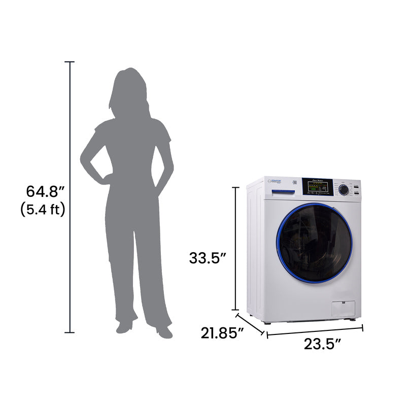 Lave-linge marin ANTIROUILLE 1,62 pi³/15 lb, 1400 tr/min, cycle sel, désinfection, 110 V