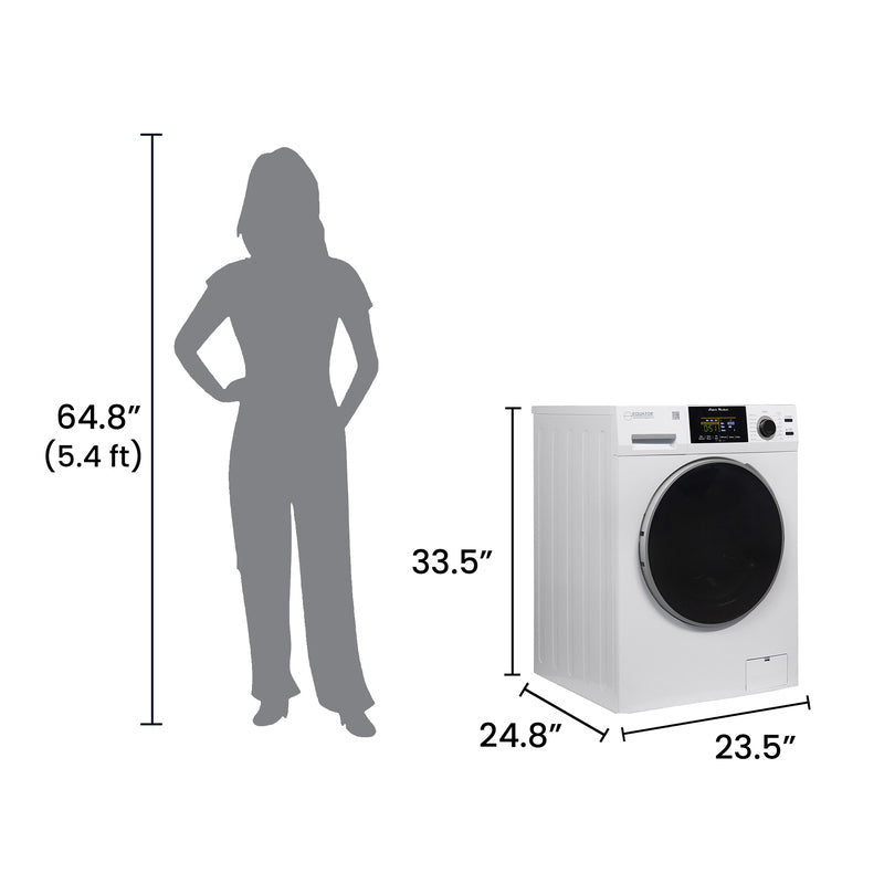 Super Washer 1.9cf/18lbs Sani Allergen Winterize 1400RPM White 110V