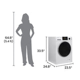 Super Washer 1.9cf/18lbs Sani Allergen Winterize 1400RPM White 110V