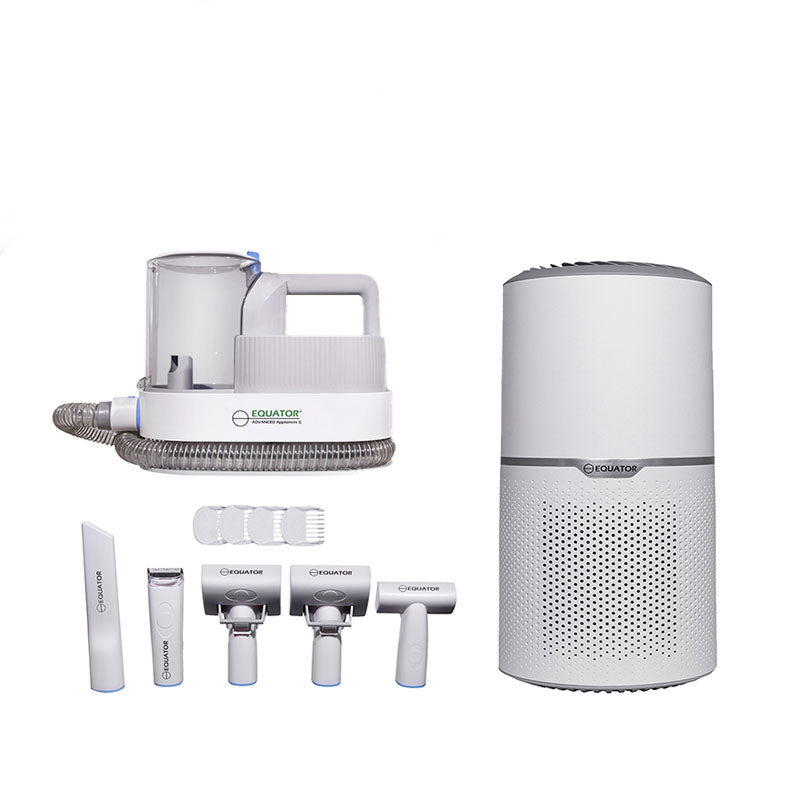 PET HEALTHY HOME SET Level 1 Groomer + Air Purifier 110V 269sf
