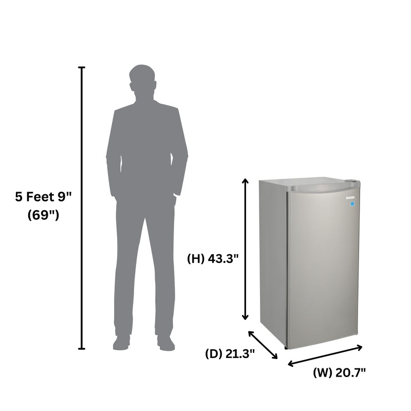 Congélateur vertical compact Conserv 4,3 pi³, porte réversible, pose libre, 110V, homologué Energy Star