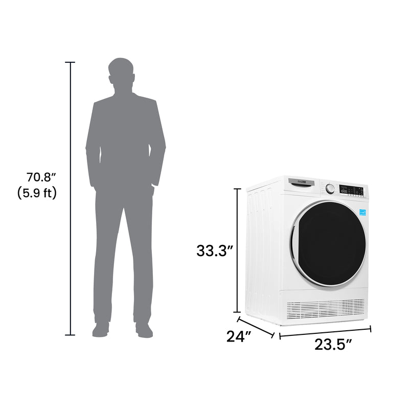 ConServ 4cf Dryer Condensing/Ventless Sanitize LED Display Rev. Door 220V EStar