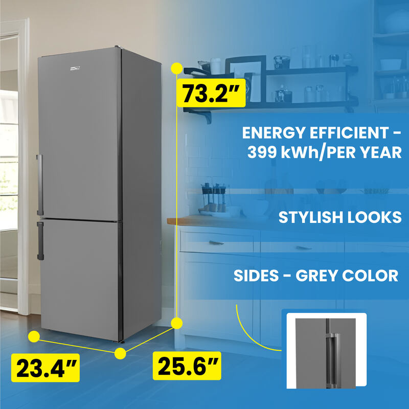 Conserv 12cf No Frost Bottom Freezer Refrigerator Wine Rack GARAGE READY E-Star