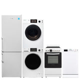 TINY HOME PREMIUM APPLIANCE PACK-Washer+Dryer+Dishwasher+Cooking Range+Refrigerator