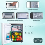 Compact RV-Marine-Offgrid Convertible Refrigerator-Freezer 1.6cf 12V 110V