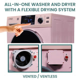 Original All-In-One 4600 Washer Dryer VENTLESS/VENTED PET Cycle 1.62cf/15lbs 110V