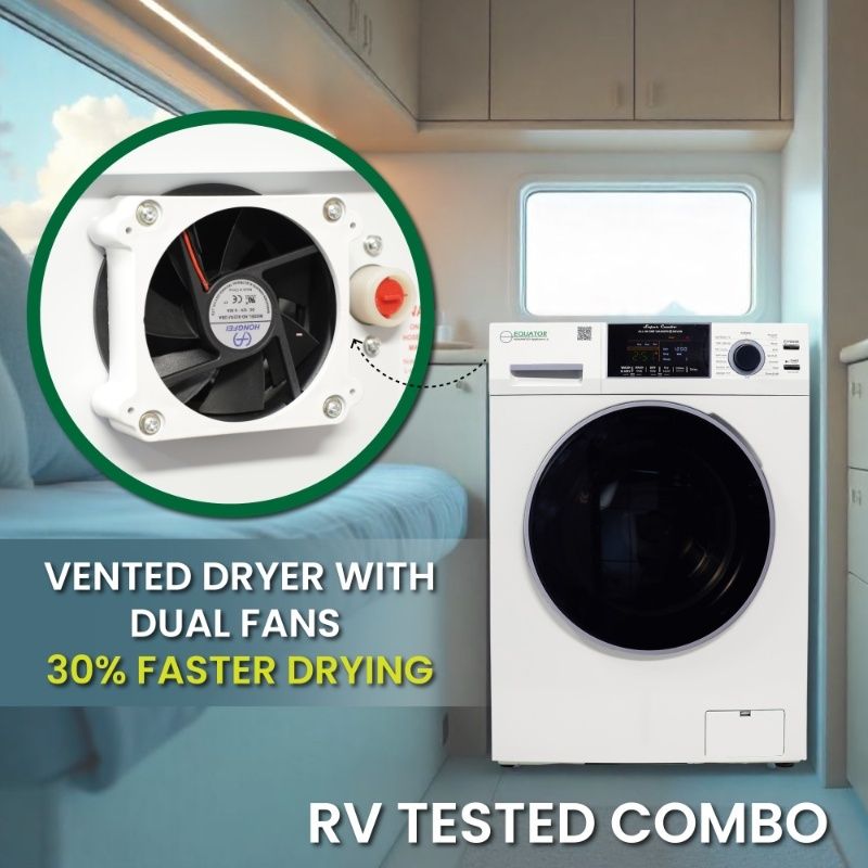 Original All-in-One 4800 Washer Dryer VENTED-DRY 30% FASTER than Condense 15lb 110V