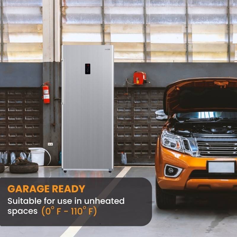 Congélateur vertical Conserv 14 pi³ CONVERTIBLE EN RÉFRIGÉRATEUR, prêt pour garage, certifié Energy Star, 28 po de large, 110 V