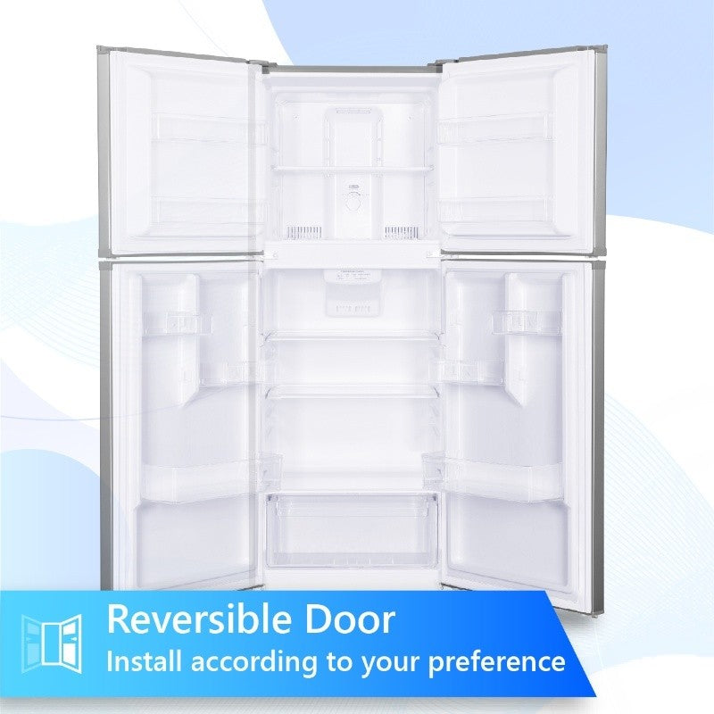 Refrigerador Conserv de 10 pies cúbicos, congelador superior, 24 pulgadas, sin escarcha, Energy Star, silencioso 43dB, 110V, acero inoxidable