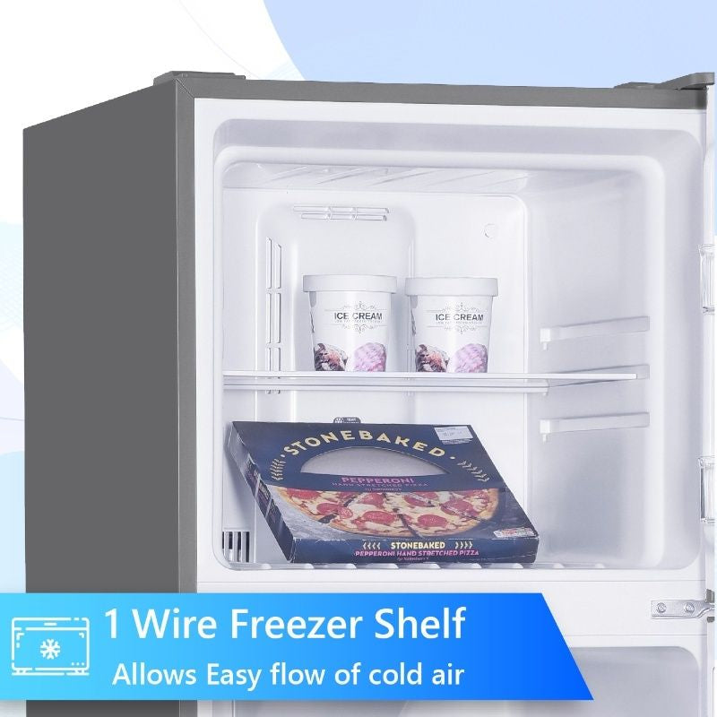 Refrigerador Conserv de 10 pies cúbicos, congelador superior, 24 pulgadas, sin escarcha, Energy Star, silencioso 43dB, 110V, acero inoxidable