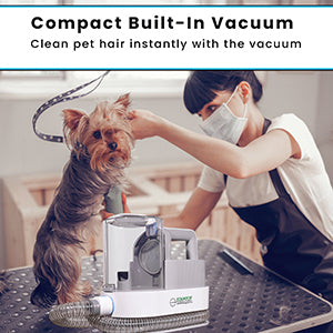 Equator 2.5L/120V Advanced Pet Groomer w/ Adjustable Clipping Comb and Detachable Hose