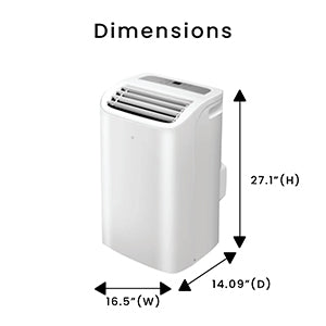 Equator 16000Btu PORTABLE AIR CONDITIONER Cool and Heat Indoor 700sf AutoSwing 110V