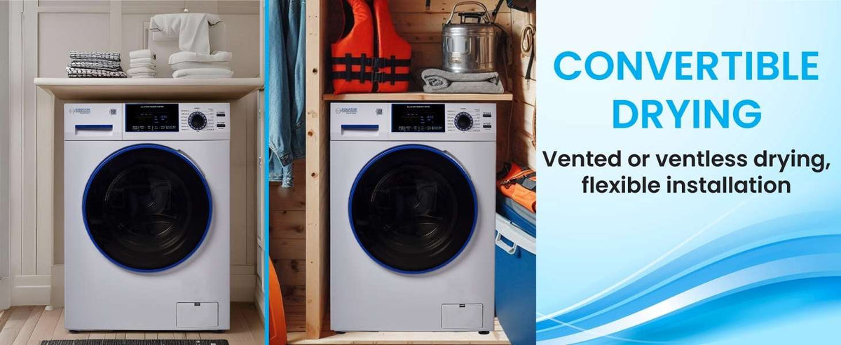 Original Marine Combo Washer Dryer ANTI CORROSION 1.62 cf/15 lbs 1400 RPM Salt Wash 110V