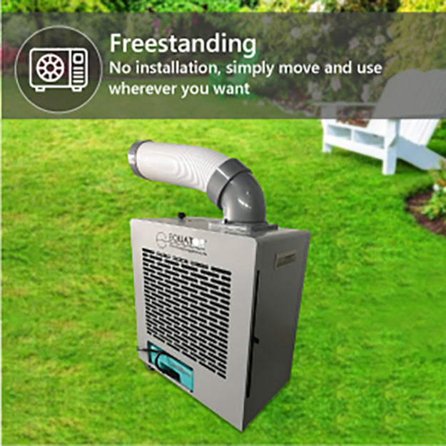 Equator 7000BTU Weatherized Outdoor Air Conditioner + Fan IP24 Casters 110V