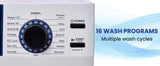 Lave-linge marin ANTIROUILLE 1,62 pi³/15 lb, 1400 tr/min, cycle sel, désinfection, 110 V