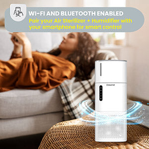 Equator HEPA Air Purifier Sterilizer Ionizer Humidifier PET Option 431sf 110V